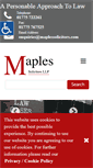 Mobile Screenshot of maplessolicitors.com
